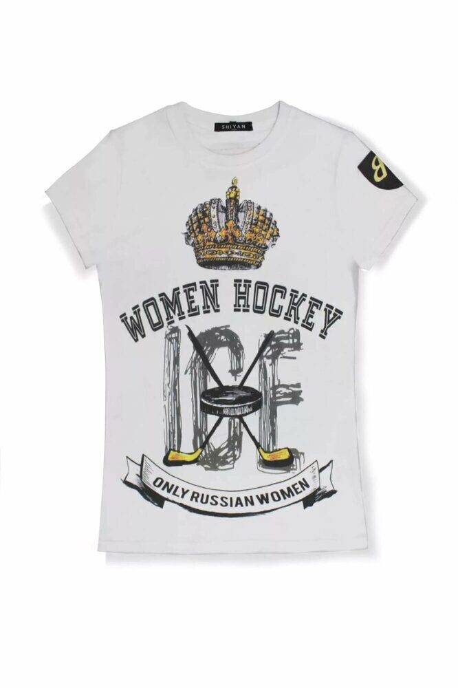 Футболка хлопковая "Women Hockey"